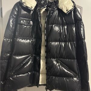 Moncler Shiny Black Down Jacket